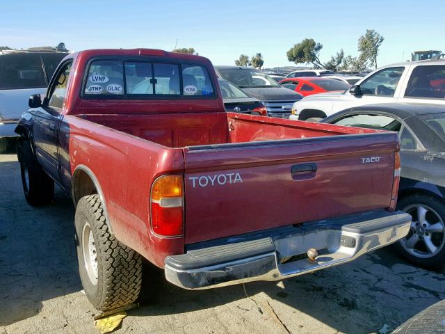 4TAPM62N6XZ524320 - 1999 TOYOTA TACOMA RED photo 3