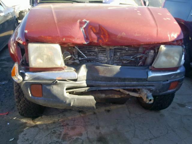 4TAPM62N6XZ524320 - 1999 TOYOTA TACOMA RED photo 9