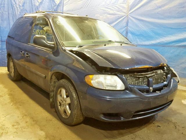 1D4GP45R75B193299 - 2005 DODGE CARAVAN SX BLUE photo 1