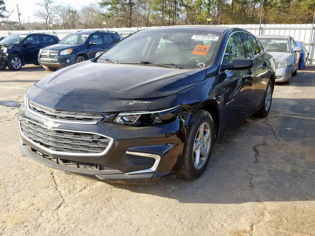 1G1ZB5ST6GF349170 - 2016 CHEVROLET MALIBU LS BLACK photo 2