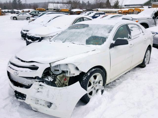 1G1ZB5EB2A4106896 - 2010 CHEVROLET MALIBU LS WHITE photo 2