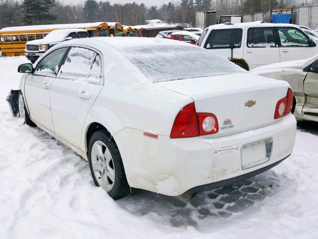 1G1ZB5EB2A4106896 - 2010 CHEVROLET MALIBU LS WHITE photo 3