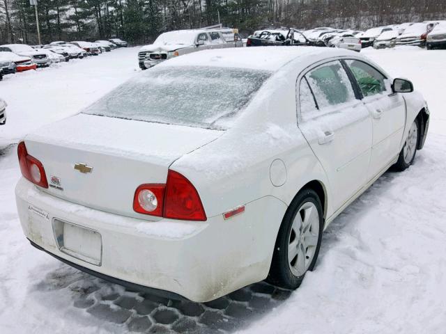 1G1ZB5EB2A4106896 - 2010 CHEVROLET MALIBU LS WHITE photo 4