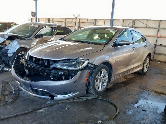 1C3CCCAB0FN532337 - 2015 CHRYSLER 200 LIMITE SILVER photo 2