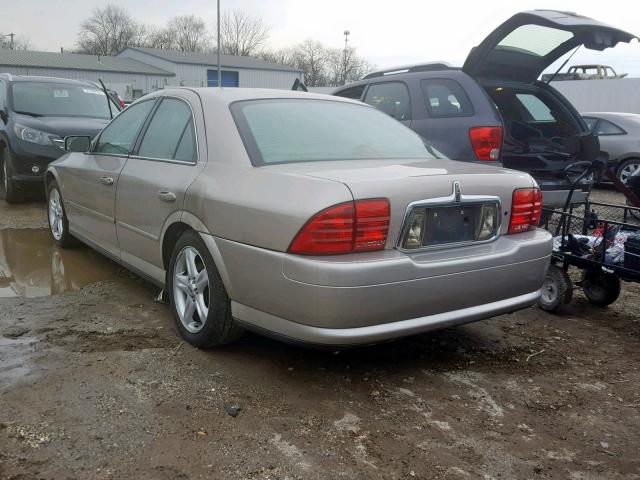 1LNHM87A11Y711645 - 2001 LINCOLN LS TAN photo 3