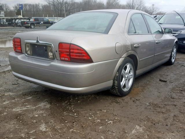 1LNHM87A11Y711645 - 2001 LINCOLN LS TAN photo 4