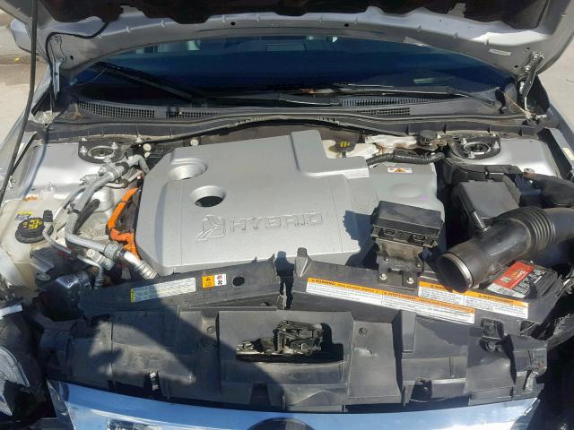 3FADP0L32BR265840 - 2011 FORD FUSION HYB SILVER photo 7