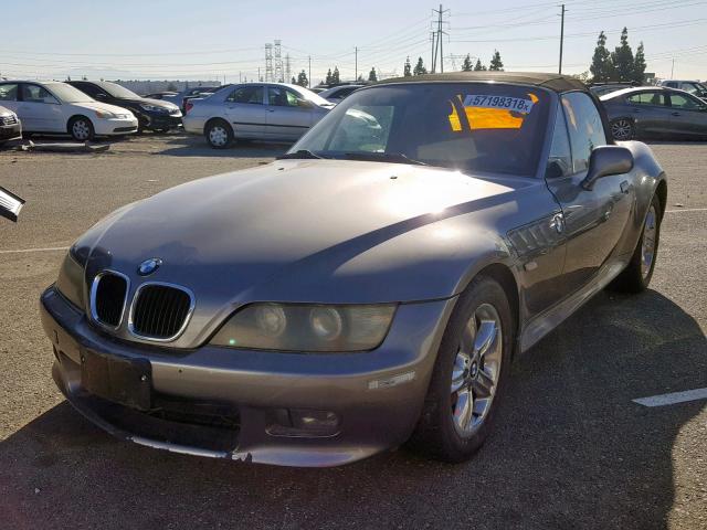4USCN334X2LM05762 - 2002 BMW Z3 2.5 CHARCOAL photo 2