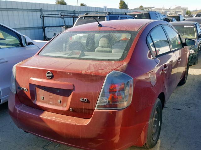 3N1AB61E97L659738 - 2007 NISSAN SENTRA 2.0 RED photo 4