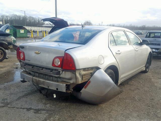 1G1ZB5EB2AF260156 - 2010 CHEVROLET MALIBU LS 银色 照片 4