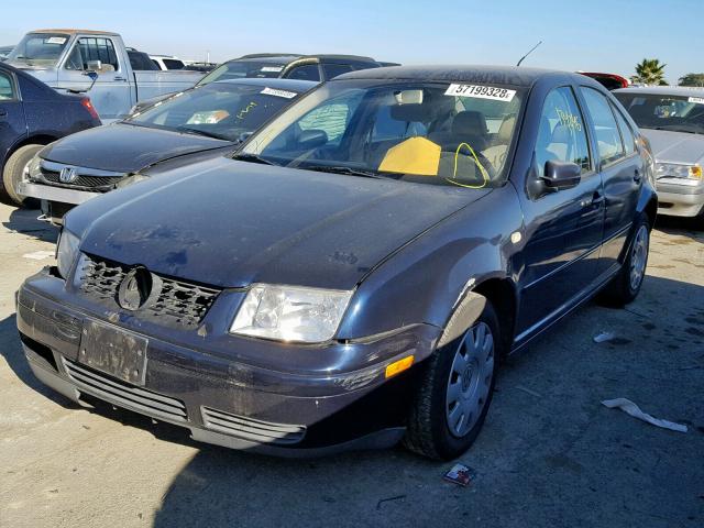 3VWRA29M3YM139244 - 2000 VOLKSWAGEN JETTA GL BLUE photo 2