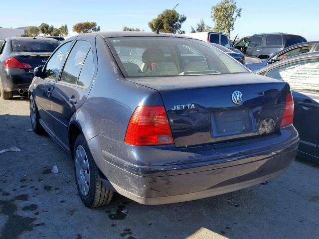 3VWRA29M3YM139244 - 2000 VOLKSWAGEN JETTA GL BLUE photo 3