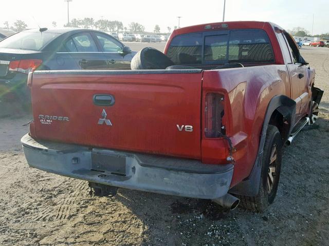 1Z7HC32N86S547667 - 2006 MITSUBISHI RAIDER DUR RED photo 4