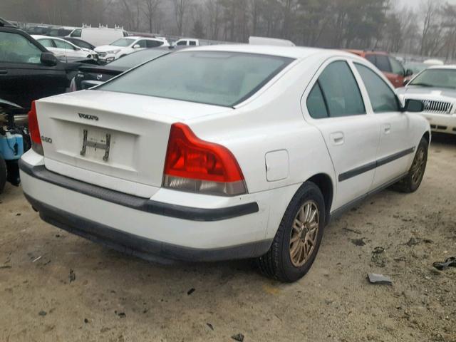 YV1RS64A742402318 - 2004 VOLVO S60 WHITE photo 4