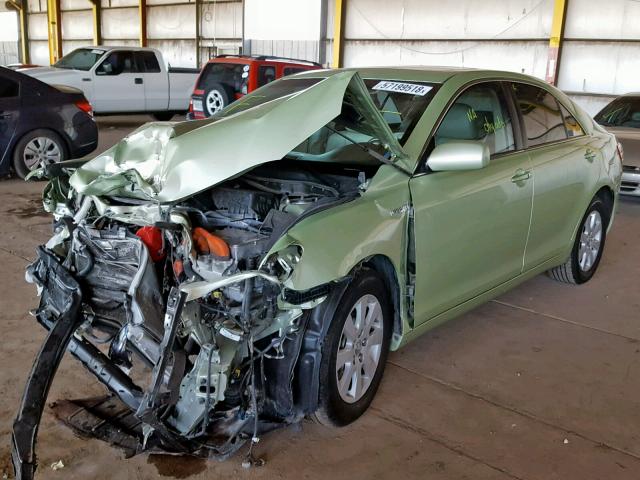 4T1BB46K89U080409 - 2009 TOYOTA CAMRY HYBR GREEN photo 2