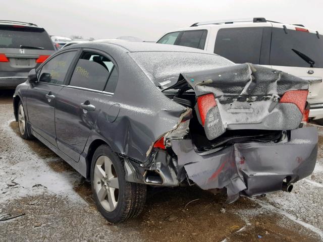 19XFA1F60BE029632 - 2011 HONDA CIVIC LX-S GRAY photo 3