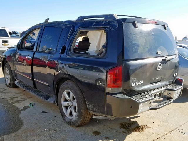 5N1AA08A87N704423 - 2007 NISSAN ARMADA SE BLACK photo 3