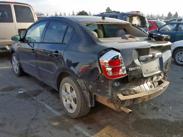 3N1AB61E68L705608 - 2008 NISSAN SENTRA 2.0 BLACK photo 3