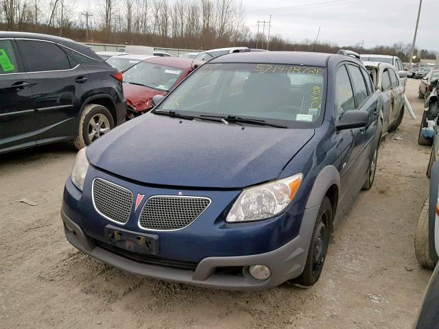 5Y2SL65867Z416500 - 2007 PONTIAC VIBE BLUE photo 2