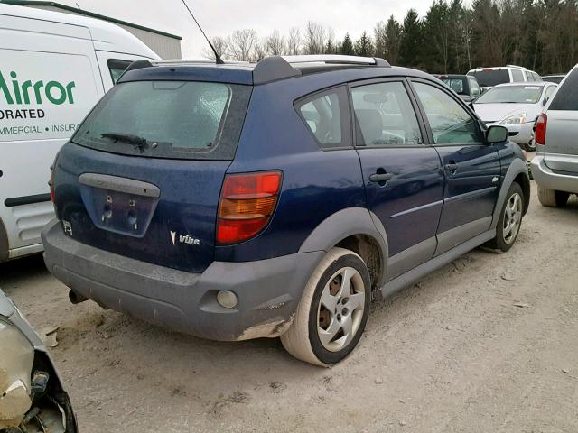 5Y2SL65867Z416500 - 2007 PONTIAC VIBE BLUE photo 4