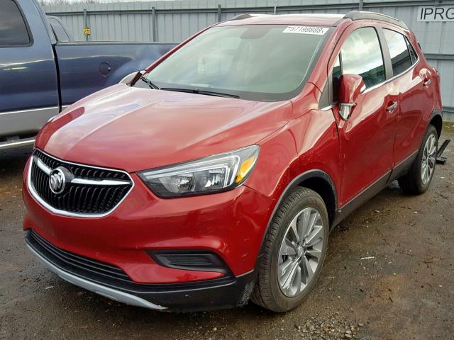 KL4CJASB2JB669028 - 2018 BUICK ENCORE PRE RED photo 2