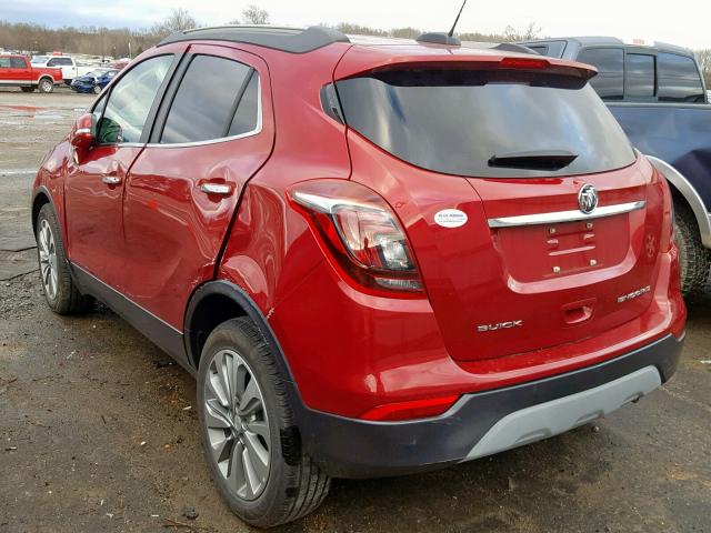 KL4CJASB2JB669028 - 2018 BUICK ENCORE PRE RED photo 3