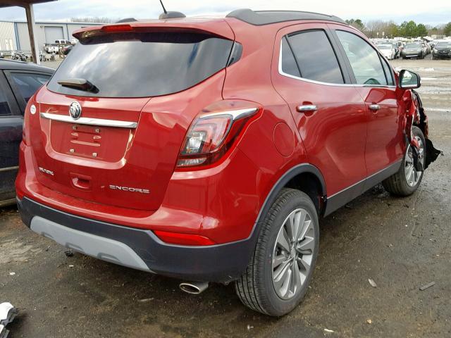 KL4CJASB2JB669028 - 2018 BUICK ENCORE PRE RED photo 4