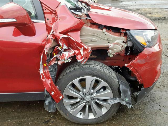 KL4CJASB2JB669028 - 2018 BUICK ENCORE PRE RED photo 9