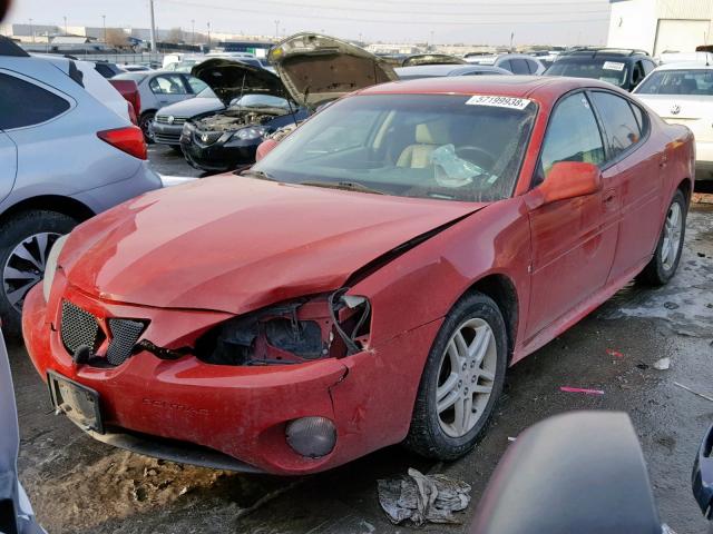 2G2WR554871227478 - 2007 PONTIAC GRAND PRIX RED photo 2
