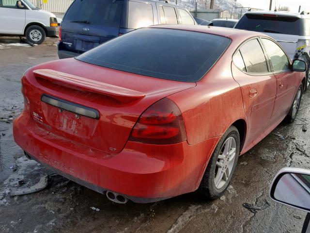 2G2WR554871227478 - 2007 PONTIAC GRAND PRIX RED photo 4