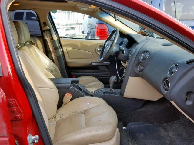 2G2WR554871227478 - 2007 PONTIAC GRAND PRIX RED photo 5