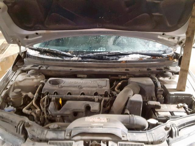 KNAFU4A24C5591590 - 2012 KIA FORTE EX SILVER photo 7