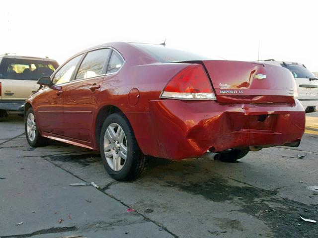 2G1WB5E34E1172587 - 2014 CHEVROLET IMPALA LIM RED photo 3