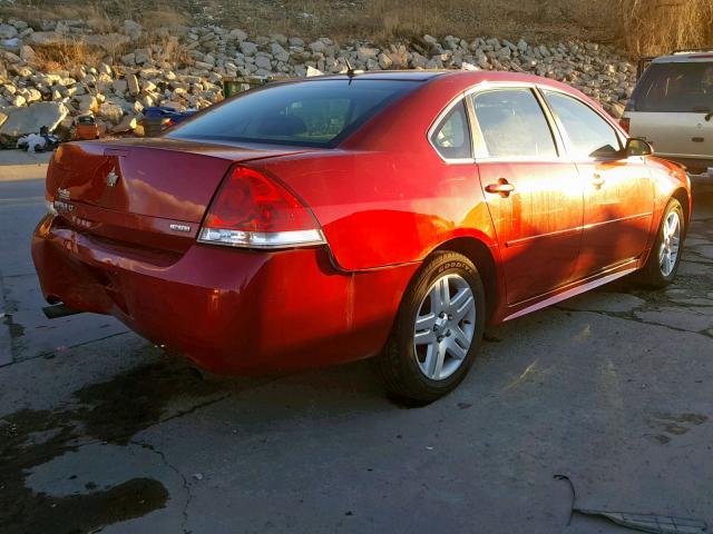 2G1WB5E34E1172587 - 2014 CHEVROLET IMPALA LIM RED photo 4