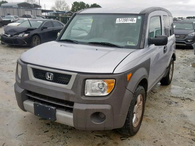 5J6YH285X4L006930 - 2004 HONDA ELEMENT EX SILVER photo 2