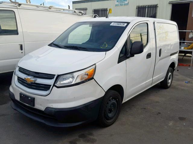 3N63M0ZN6FK707649 - 2015 CHEVROLET CITY EXPRE WHITE photo 2