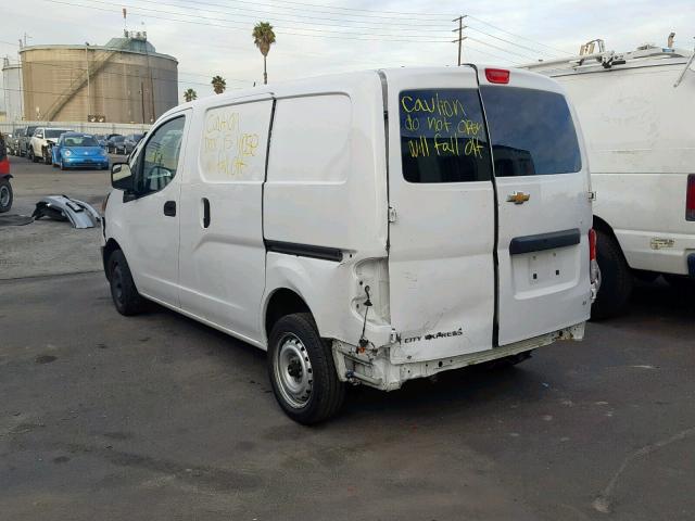 3N63M0ZN6FK707649 - 2015 CHEVROLET CITY EXPRE WHITE photo 3