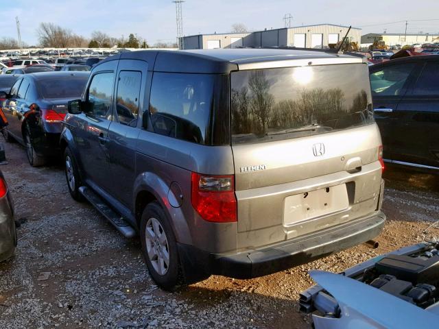 5J6YH18768L015612 - 2008 HONDA ELEMENT EX GRAY photo 3