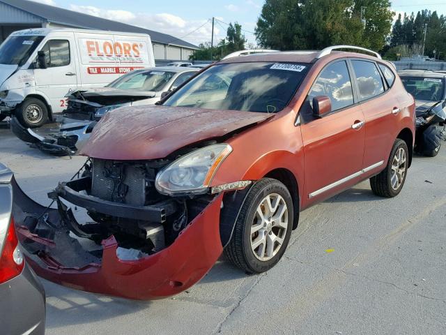 JN8AS5MTXBW181399 - 2011 NISSAN ROGUE S BURGUNDY photo 2