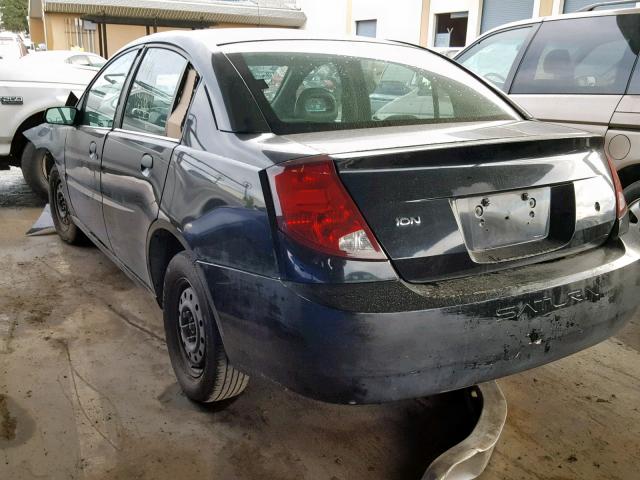 1G8AG52F54Z155511 - 2004 SATURN ION LEVEL BLACK photo 3