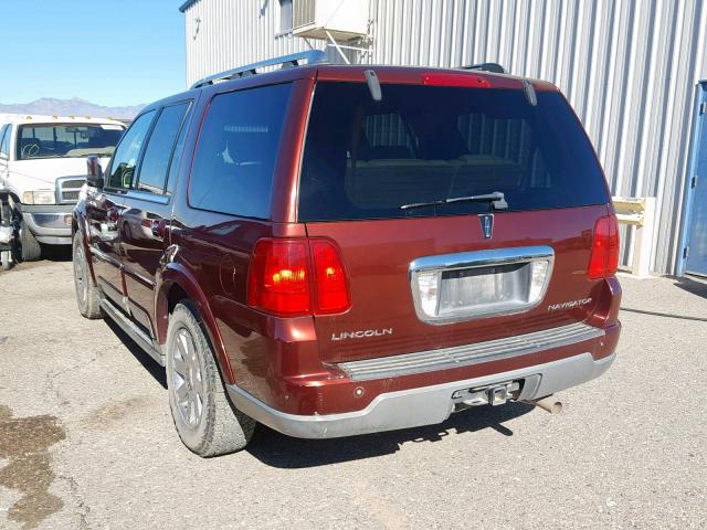 5LMFU28R43LJ20893 - 2003 LINCOLN NAVIGATOR 勃艮第红 照片 3