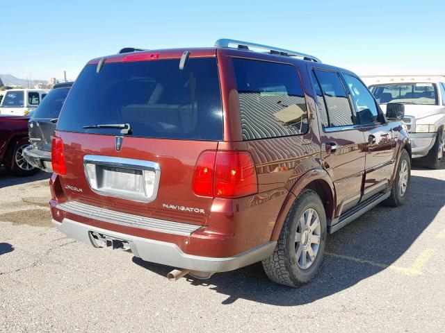 5LMFU28R43LJ20893 - 2003 LINCOLN NAVIGATOR 勃艮第红 照片 4