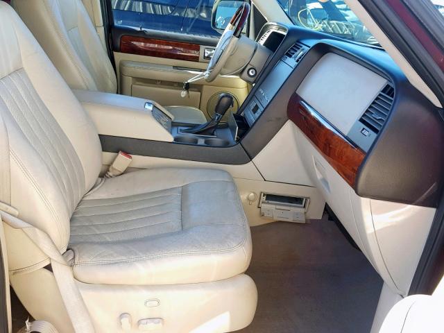 5LMFU28R43LJ20893 - 2003 LINCOLN NAVIGATOR 勃艮第红 照片 5