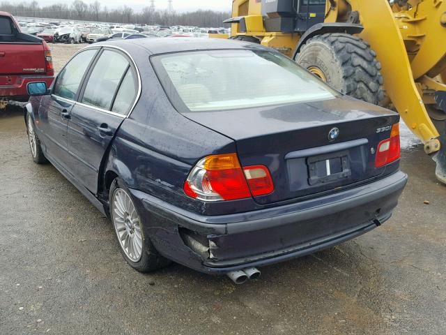 WBAAV53411FJ72602 - 2001 BMW 330 I BLUE photo 3