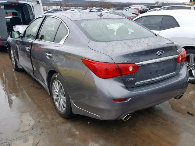 JN1BV7AR4FM390170 - 2015 INFINITI Q50 BASE GRAY photo 3