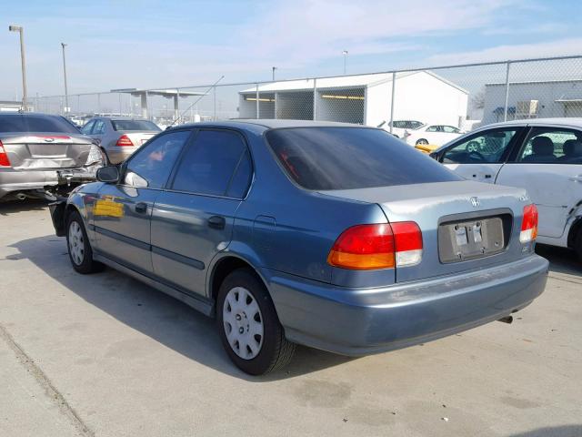 JHMEJ6620WS008710 - 1998 HONDA CIVIC DX BLUE photo 3