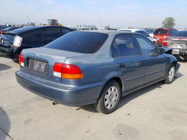 JHMEJ6620WS008710 - 1998 HONDA CIVIC DX BLUE photo 4