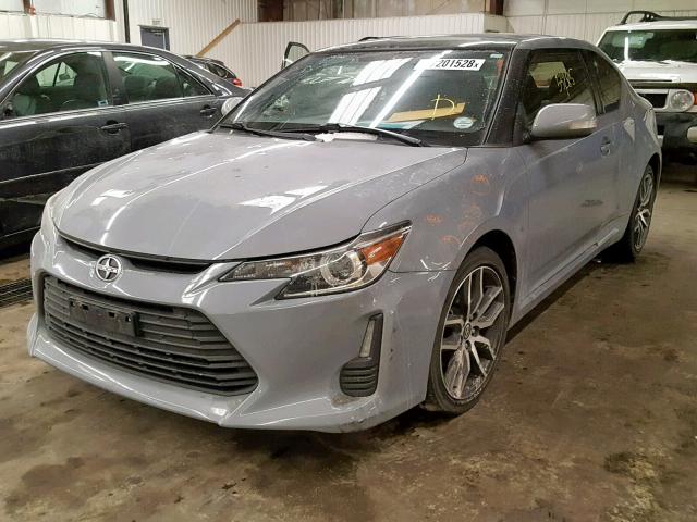 JTKJF5C7XFJ013472 - 2015 TOYOTA SCION TC ნაცრისფერი ფოტო 2