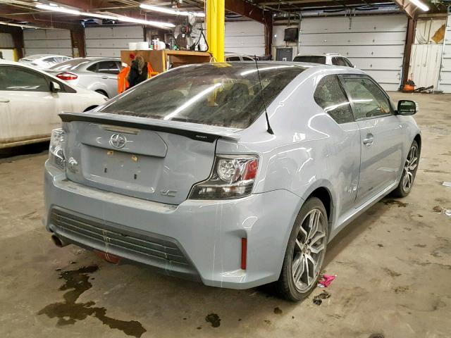 JTKJF5C7XFJ013472 - 2015 TOYOTA SCION TC ნაცრისფერი ფოტო 4