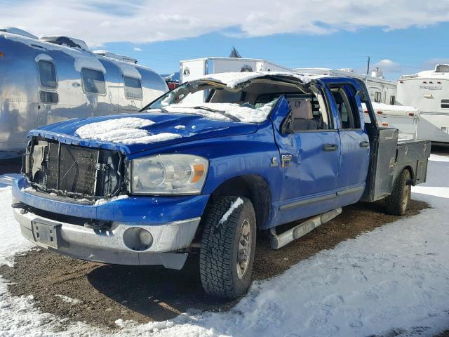 3D7MX38A27G799206 - 2007 DODGE RAM 3500 S BLUE photo 2